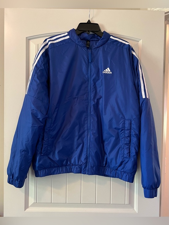 adidas Other - Adidas Essentials insulated bomber jacket royal blue puffer coat Large